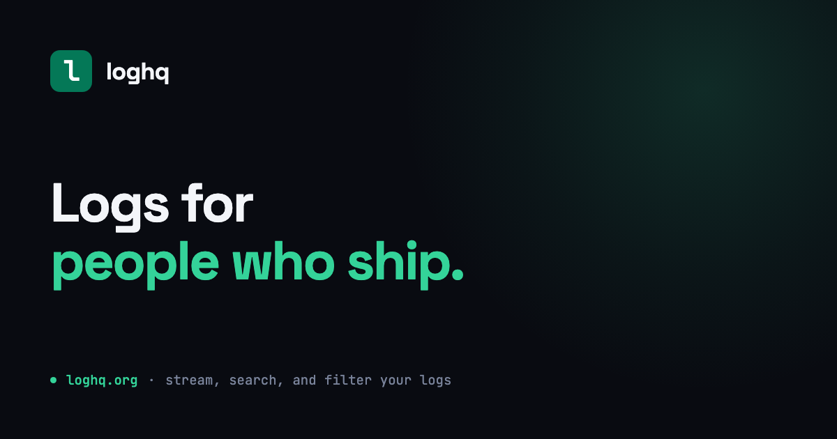 loghq - log management for people who ship