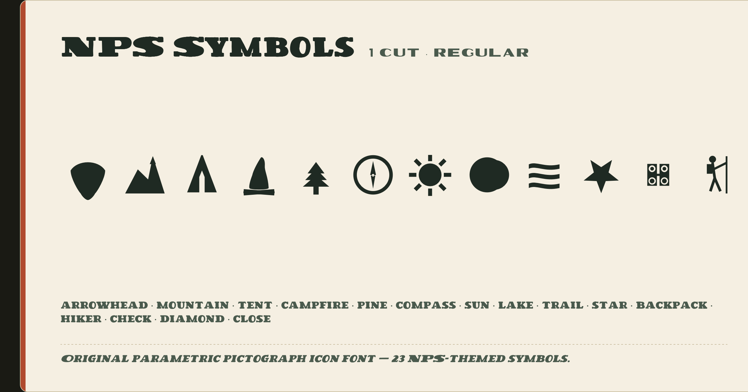 NPS Symbols specimen